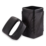 Safco® Twist Waste Receptacle with Closed Top, 32 gal, Steel, Black (SAF9371BL) Each