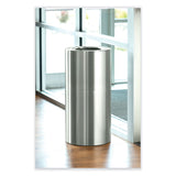 Safco® Single Recycling Receptacle, 20 gal, Steel, Brushed Aluminum, Ships in 1-3 Business Days (SAF9942SS) Each