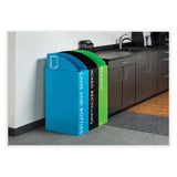 Safco® Mixx Recycling Center Rectangular Receptacle, 29 gal, Steel, Green, Ships in 1-3 Business Days (SAF9448GN) Each