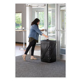 Safco® Twist Waste Receptacle with Open Top, 32 gal, Steel, Black (SAF9372BL) Each