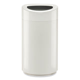 Safco® Open Top Oval Waste Receptacle, 14 gal, Steel, White, Ships in 1-3 Business Days (SAF9921WH) Each