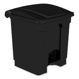 Safco® Plastic Step-On Receptacle, 20 gal, Metal, Black, Ships in 1-3 Business Days (SAF9924BL) Each