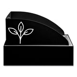 Safco® Mixx Recycling Center Lid, Topper Style, 9.87w x 19.87d x 0.62h, Black, Ships in 1-3 Business Days (SAF9449BL) Each