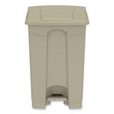 Safco® Plastic Step-On Receptacle, 12 gal, Plastic, Tan, Ships in 1-3 Business Days (SAF9925TN) Each