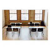 Safco® Open Top Oval Waste Receptacle, 14 gal, Steel, Black, Ships in 1-3 Business Days (SAF9921BL) Each