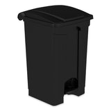 Safco® Plastic Step-On Receptacle, 12 gal, Plastic, Black, Ships in 1-3 Business Days (SAF9925BL) Each