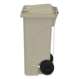 Safco® Plastic Step-On Receptacle, 32 gal, Metal, Tan (SAF9926TN) Each