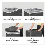 Safco® Canmeleon Aggregate Panel Receptacles, Top-Open, 38 gal, Polyethylene, Black, Ships in 1-3 Business Days (SAF9471NC)