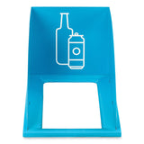 Safco® Mixx Recycling Center Lid, Topper Style, 9.87w x 19.87d x 0.62h, Blue, Ships in 1-3 Business Days (SAF9449BU) Each