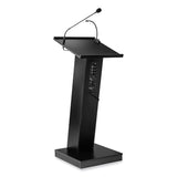 Oklahoma Sound® ZED Lectern with Speaker, 19.75 x 19.75 x 49, Black, Ships in 1-3 Business Days (NPSZED) Each