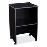 Oklahoma Sound® AV Cart/Lectern Base, 21.12 x 17.5 x 33.75, Black, Ships in 1-3 Business Days (NPS112BK) Each