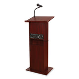 Oklahoma Sound® Power Plus Lectern, 22 x 17 x 46, Mahogany, Ships in 1-3 Business Days (NPS111PLSMY) Each