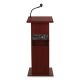 Oklahoma Sound® Power Plus Lectern, 22 x 17 x 46, Mahogany, Ships in 1-3 Business Days (NPS111PLSMY) Each