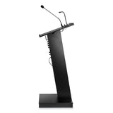 Oklahoma Sound® ZED Lectern with Speaker, 19.75 x 19.75 x 49, Black, Ships in 1-3 Business Days (NPSZED) Each