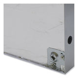 Ghent 1 Door Enclosed Vinyl Bulletin Board with Satin Aluminum Frame, 36 x 36, Silver Surface, Ships in 7-10 Business Days (GHEPA13636VX193) Each