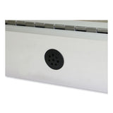 Ghent 1 Door Enclosed Vinyl Bulletin Board with Satin Aluminum Frame, 36 x 36, Silver Surface, Ships in 7-10 Business Days (GHEPA13636VX193) Each