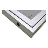 Ghent 1 Door Enclosed Vinyl Bulletin Board with Satin Aluminum Frame, 36 x 36, Silver Surface, Ships in 7-10 Business Days (GHEPA13636VX193) Each