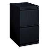 Hirsh Industries® Full-Width Pull 20 Deep Mobile Pedestal File, 2-Drawer: File/File, Letter, Black, 15x19.88x27.75, Ships in 4-6 Business Days (HID18578) Each