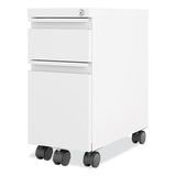 Hirsh Industries® Zip Mobile Pedestal File, 2 Drawer, Box/File, Legal/Letter, White, 10 x 19.88 x 21.75, Ships in 4-6 Business Days (HID24152) Each