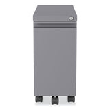 Hirsh Industries® Zip Mobile Pedestal File, 1 Drawer, File, Legal/Letter, Arctic Silver, 10 x 19.88 x 21.75, Ships in 4-6 Business Days (HID24045) Each