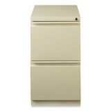 Hirsh Industries® Full-Width Pull 20 Deep Mobile Pedestal File, 2-Drawer: File/File, Letter, Putty, 15x19.88x27.75, Ships in 4-6 Business Days (HID18577) Each