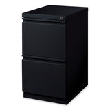 Hirsh Industries® Full-Width Pull 20 Deep Mobile Pedestal File, 2-Drawer: File/File, Letter, Black, 15x19.88x27.75, Ships in 4-6 Business Days (HID18578) Each