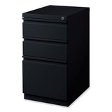 Hirsh Industries® Full-Width Pull 20 Deep Mobile Pedestal File, Box/Box/File, Letter, Black, 15 x 19.88 x 27.75, Ships in 4-6 Business Days (HID18575) Each