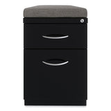 Hirsh Industries® Arch Pull 20 Deep Mobile Pedestal File, 2-Drawer, Box/File, Letter, Black, 15 x 19.88 x 23.75, Ships in 4-6 Business Days (HID22752) Each