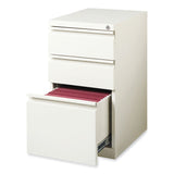 Hirsh Industries® Full-Width Pull 20 Deep Mobile Pedestal File,  Box/Box/File, Letter, White, 15 x 19.88 x 27.75, Ships in 4-6 Business Days (HID19353) Each