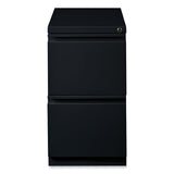 Hirsh Industries® Full-Width Pull 20 Deep Mobile Pedestal File, 2-Drawer: File/File, Letter, Black, 15x19.88x27.75, Ships in 4-6 Business Days (HID18578) Each
