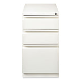 Hirsh Industries® Full-Width Pull 20 Deep Mobile Pedestal File,  Box/Box/File, Letter, White, 15 x 19.88 x 27.75, Ships in 4-6 Business Days (HID19353) Each