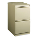 Hirsh Industries® Full-Width Pull 20 Deep Mobile Pedestal File, 2-Drawer: File/File, Letter, Putty, 15x19.88x27.75, Ships in 4-6 Business Days (HID18577) Each