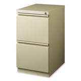 Hirsh Industries® Full-Width Pull 20 Deep Mobile Pedestal File, 2-Drawer: File/File, Letter, Putty, 15x19.88x27.75, Ships in 4-6 Business Days (HID18577) Each