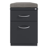 Hirsh Industries® Arch Pull 20 Deep Mobile Pedestal File, 2 Drawer, Box/File, Letter, Charcoal, 15 x 19.88 x 23.75, Ships in 4-6 Business Days (HID22753) Each