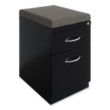 Hirsh Industries® Arch Pull 20 Deep Mobile Pedestal File, 2-Drawer, Box/File, Letter, Black, 15 x 19.88 x 23.75, Ships in 4-6 Business Days (HID22752) Each