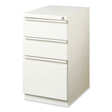 Hirsh Industries® Full-Width Pull 20 Deep Mobile Pedestal File,  Box/Box/File, Letter, White, 15 x 19.88 x 27.75, Ships in 4-6 Business Days (HID19353) Each
