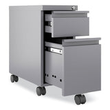 Hirsh Industries® Zip Mobile Pedestal File, 2 Drawer, Box/File, Legal/Letter, Arctic Silver. 10 x 19.88 x 21.75, Ships in 4-6 Business Days (HID24044) Each