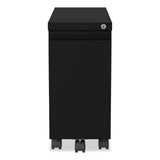 Hirsh Industries® Zip Mobile Pedestal File, 1-Drawer, File, Legal/Letter, Black, 10 x 19.88 x 21.75, Ships in 4-6 Business Days (HID22651) Each