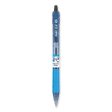 Pilot® B2P Bottle-2-Pen Recycled Ballpoint Pen, Retractable, Medium 1 mm, Black Ink, Translucent Blue Barrel, Dozen (PIL32800) 1 Dozen