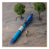 Pilot® B2P Bottle-2-Pen Recycled Ballpoint Pen, Retractable, Medium 1 mm, Black Ink, Translucent Blue Barrel, Dozen (PIL32800) 1 Dozen
