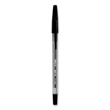 Pilot® Better Ballpoint Pen, Stick, Fine 0.7 mm, Black Ink, Smoke Barrel, Dozen (PIL35011) 1 Dozen