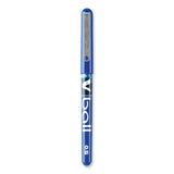 Pilot® VBall Liquid Ink Roller Ball Pen, Stick, Extra-Fine 0.5 mm, Blue Ink, Blue/Clear Barrel, Dozen (PIL35201) 1 Dozen
