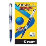 Pilot® VBall Grip Liquid Ink Roller Ball Pen, Stick, Extra-Fine 0.5 mm, Blue Ink, Blue/White Barrel, Dozen (PIL35471)