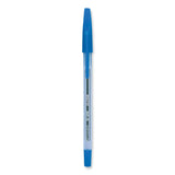 Pilot® Better Ballpoint Pen, Stick, Fine 0.7 mm, Blue Ink, Translucent Blue Barrel, Dozen (PIL36011) 1 Dozen