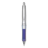 Pilot® Dr. Grip Center of Gravity Ballpoint Pen, Retractable, Medium 1 mm, Black Ink, Silver/Navy Grip Barrel (PIL36181) Each