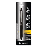Pilot® Dr. Grip FullBlack Advanced Ink Ballpoint Pen, Retractable, Medium 1 mm, Black Ink, Black Barrel (PIL36193) Each