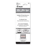 Pilot® Dr. Grip Limited Gel Pen, Retractable, Fine 0.7 mm, Black Ink, Platinum Barrel (PIL36272) Each