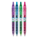 Pilot® B2P Bottle-2-Pen Recycled Gel Pen, Retractable, Fine 0.7 mm, Assorted Ink and Barrel Colors, 4/Pack (PIL36620) Pack of 4