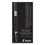 Pilot® Creative Art and Crafts Marker, Extra-Fine Brush Tip, Silver (PIL41801) Each