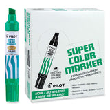 Pilot® Jumbo Refillable Permanent Marker, Broad Chisel Tip, Green (PIL45400) Each